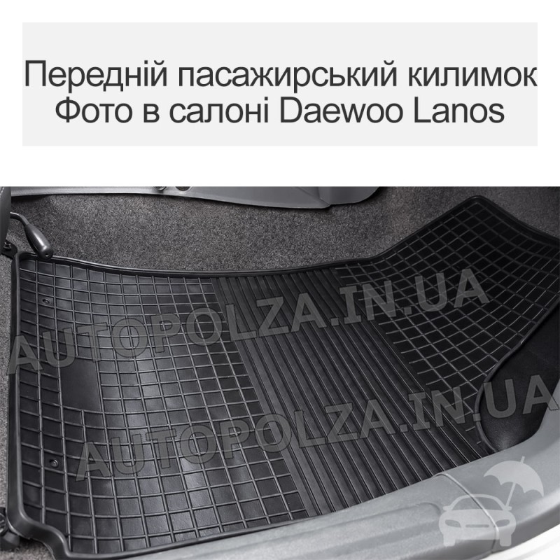 Коврики передние в Daewoo Lanos, Sens резиновые Evolution (2 шт.)