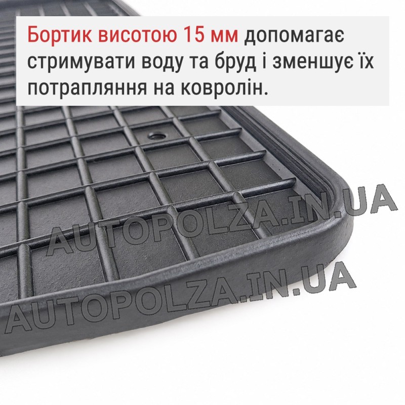 Коврики передние в Daewoo Lanos, Sens резиновые Evolution (2 шт.)