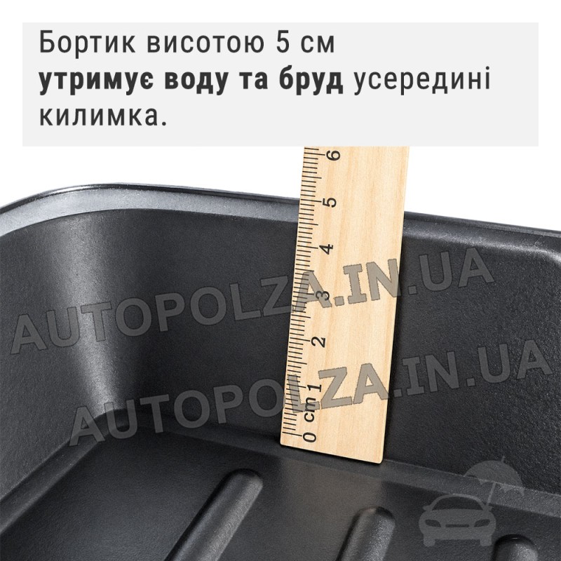 Коврики в Daewoo Lanos, Sens резиновые глубокие Бастион
