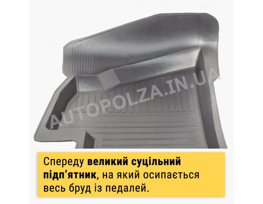 Коврики в Daewoo Lanos, Sens резиновые глубокие Бастион