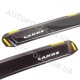 Дефлекторы окон Daewoo Lanos, Sens (под резинку) передние со словом Ланос VL-0083