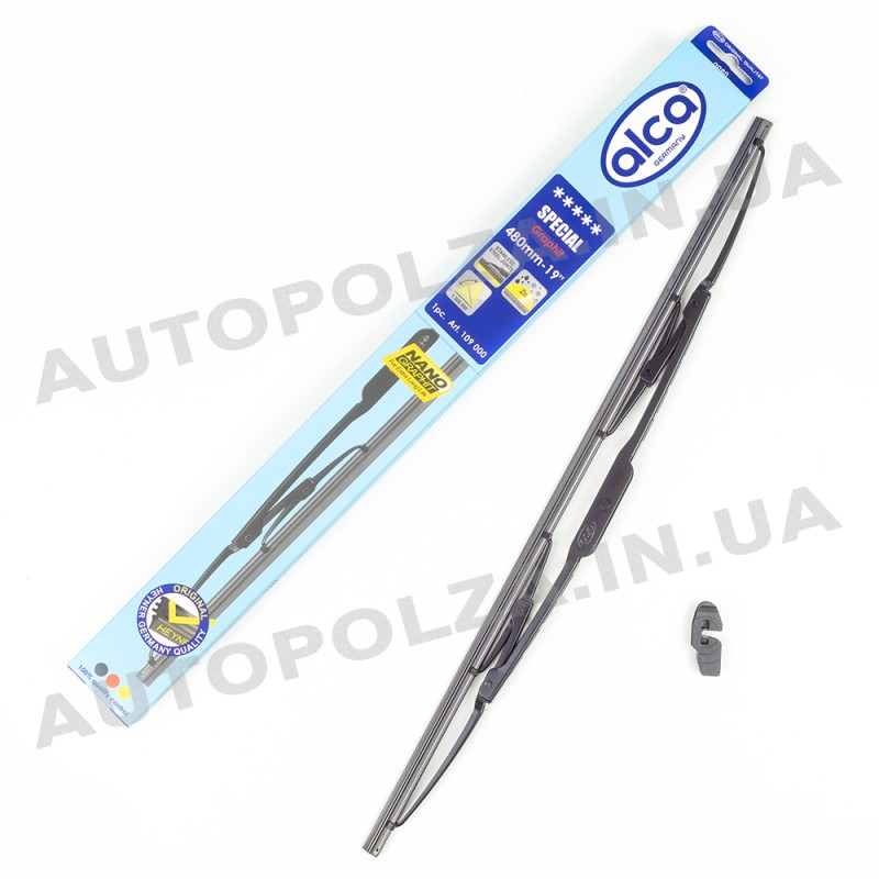 Каркасная щётка стеклоочистителя Alca Special Graphit 480 мм (19") для Daewoo Lanos, ZAZ Sens