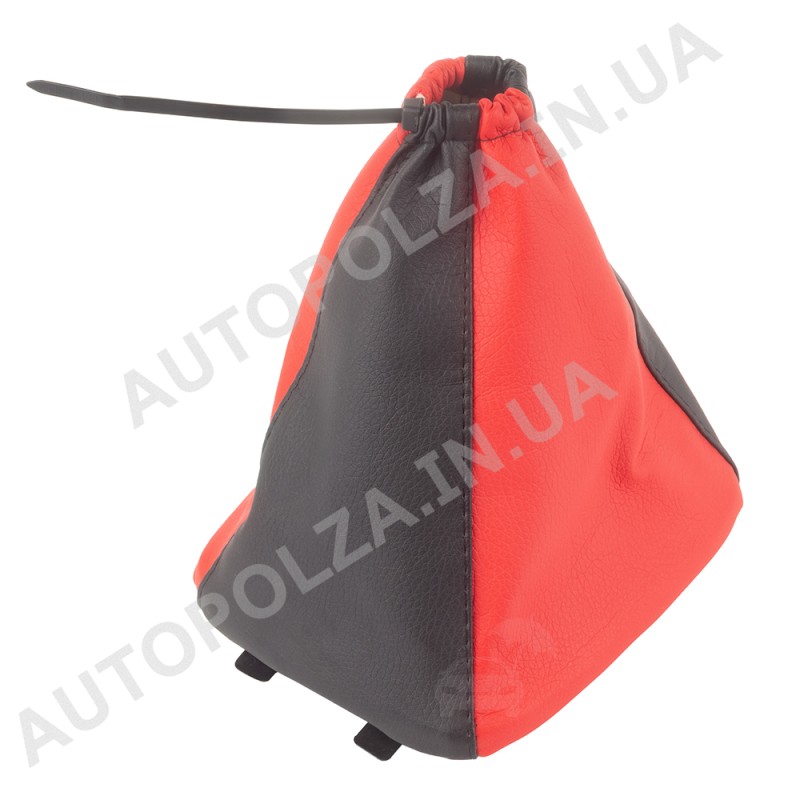 Чехол на ручку кпп Daewoo Lanos, Sens Комби красный