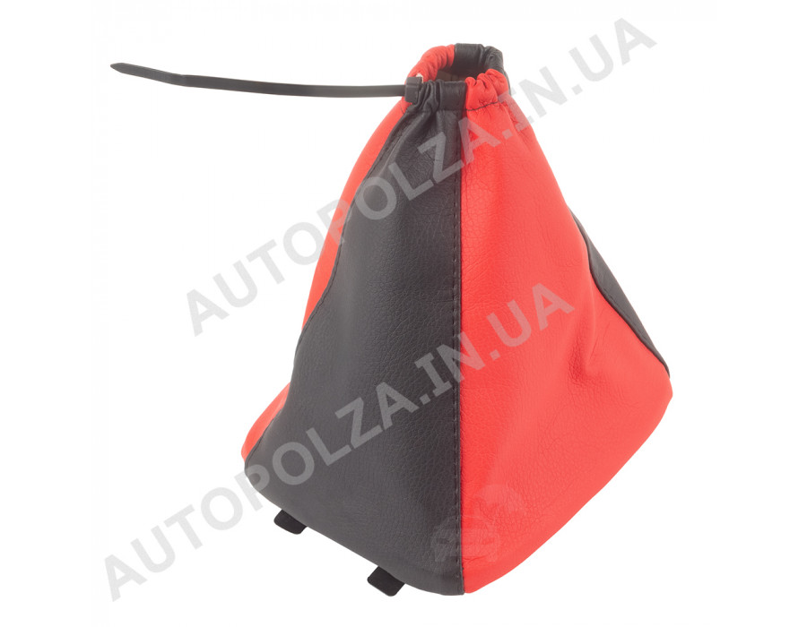 Чехол на ручку кпп Daewoo Lanos, Sens Комби красный