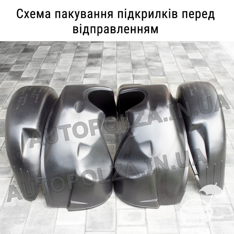 Подкрылки Daewoo Lanos, Sens Мега Локер П-26 (4 шт.) + саморезы