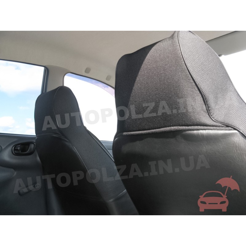 Модельные чехлы пилот на сиденья Daewoo Lanos, Sens Автокомфорт Серые