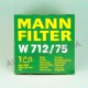 Масляный фильтр для Daewoo Lanos 1.5, 1.6 MANN FILTER W 712/75 (Германия)