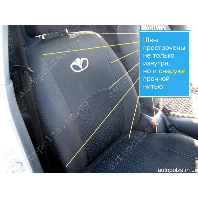 Модельные чехлы на сиденья Daewoo Lanos, Sens тканевые Best