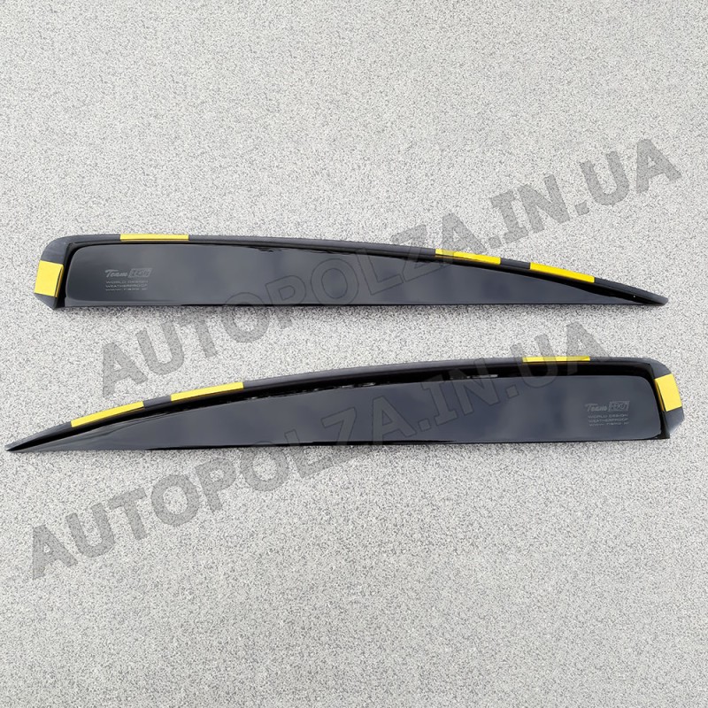 Дефлекторы окон Daewoo Lanos, Sens вставные (под резинку) Heko PL (4 шт.)