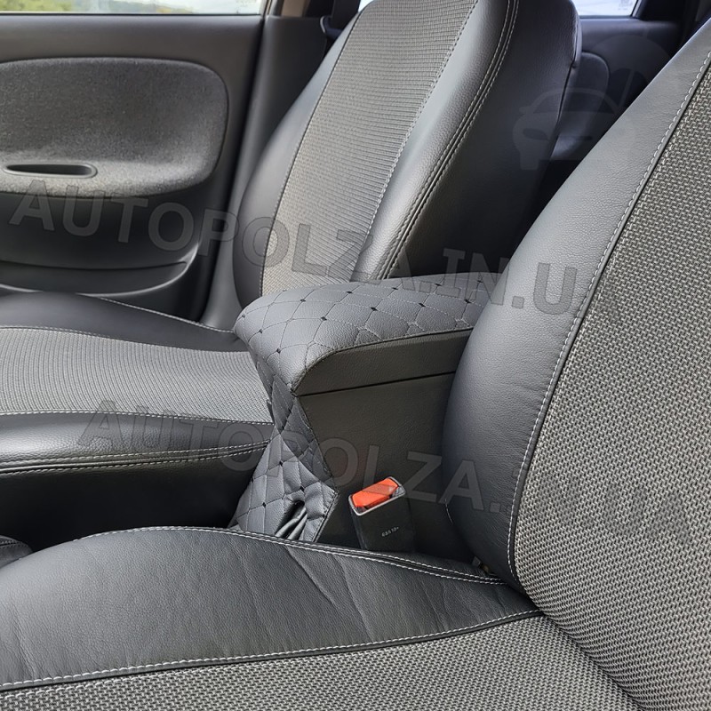 Подлокотник на Daewoo Lanos, Sens, Chevrolet Lanos с черной строчкой Autoprofi 