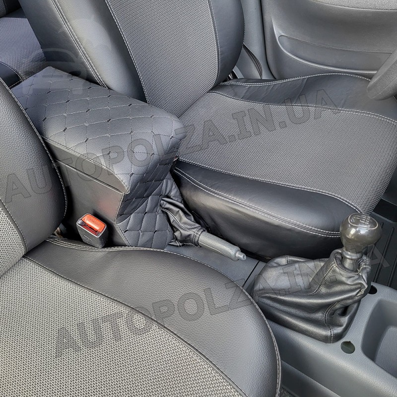 Подлокотник на Daewoo Lanos, Sens, Chevrolet Lanos с черной строчкой Autoprofi 