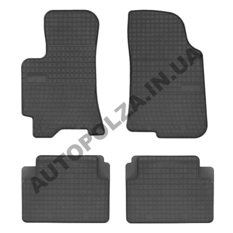 Коврики в Daewoo Lanos, Sens резиновые Frogum / El Toro K-0482 (4 шт.)