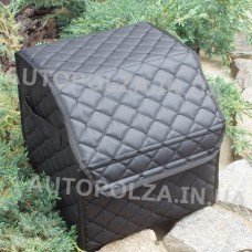 Органайзер в багажник Daewoo Lanos, Sens из кожзама черный Diamond Box Mini