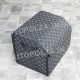Органайзер в багажник Daewoo Lanos, Sens из кожзама черный Diamond Box с серой строчкой