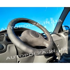 Шкіряний чохол на кермо Daewoo Lanos, Sens з виступами Prestige