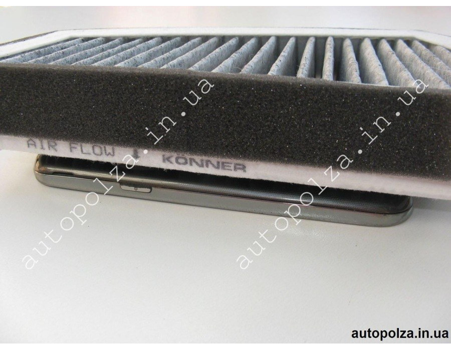 Фильтр салона угольный Daewoo Lanos 1.5, 1.6, Sens 1.3, Chevrolet Lanos Konner Корея