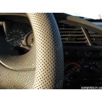 Чохол на кермо Daewoo Lanos, Sens сірий з перфорацією Комфорт