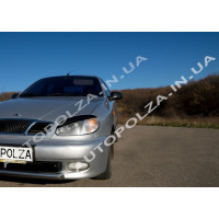 Реснички на фары Daewoo Lanos, Sens широкие LR-2