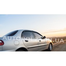 Дефлектори вікон Daewoo Lanos, Sens на скотчі Clover (Корея) А-095