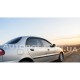 Дефлекторы окон Daewoo Lanos, Sens на скотче Clover (Корея) А-095