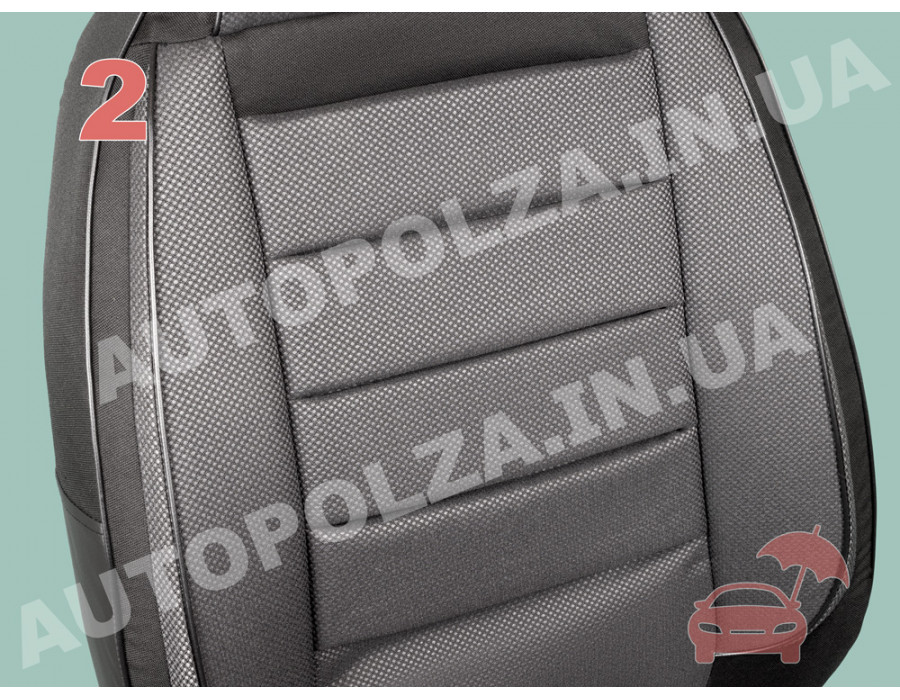 Модельные чехлы пилот на сиденья Daewoo Lanos, Sens Автокомфорт Серебро