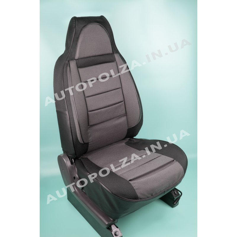 Модельні чохли пілот на сидіння Daewoo Lanos, Sens Автокомфорт Срібло Люкс 