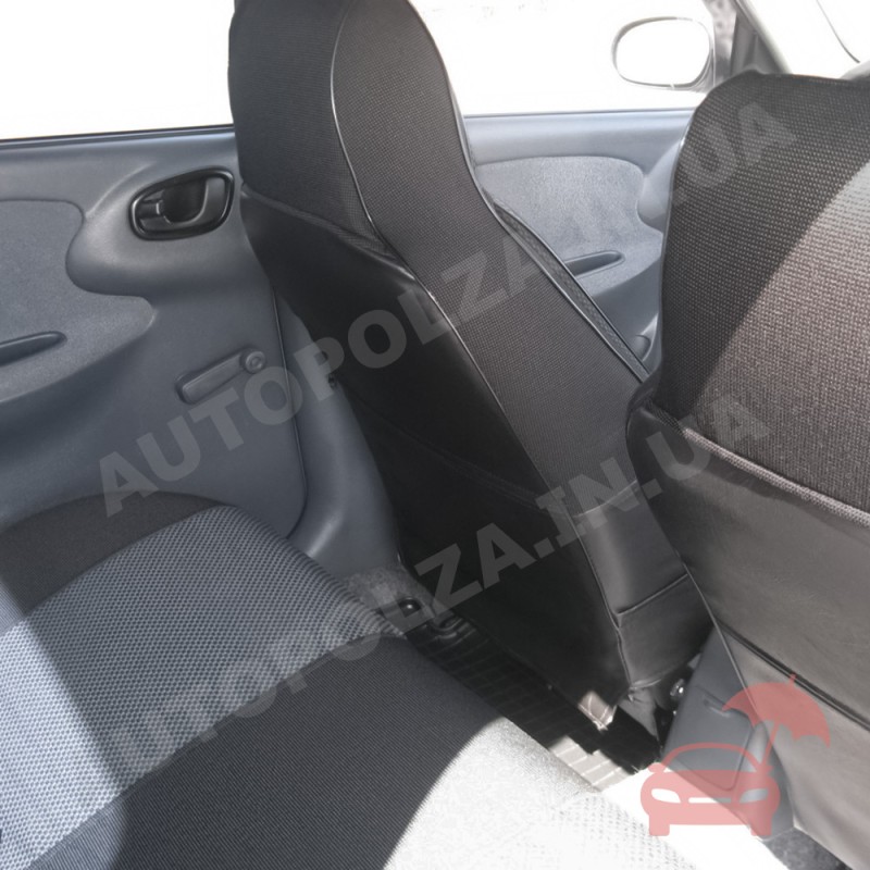 Модельні чохли пілот на сидіння Daewoo Lanos, Sens Автокомфорт Срібло Люкс 