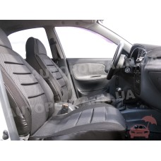 Модельные чехлы пилот на сиденья Daewoo Lanos, Sens Автокомфорт Серые Люкс