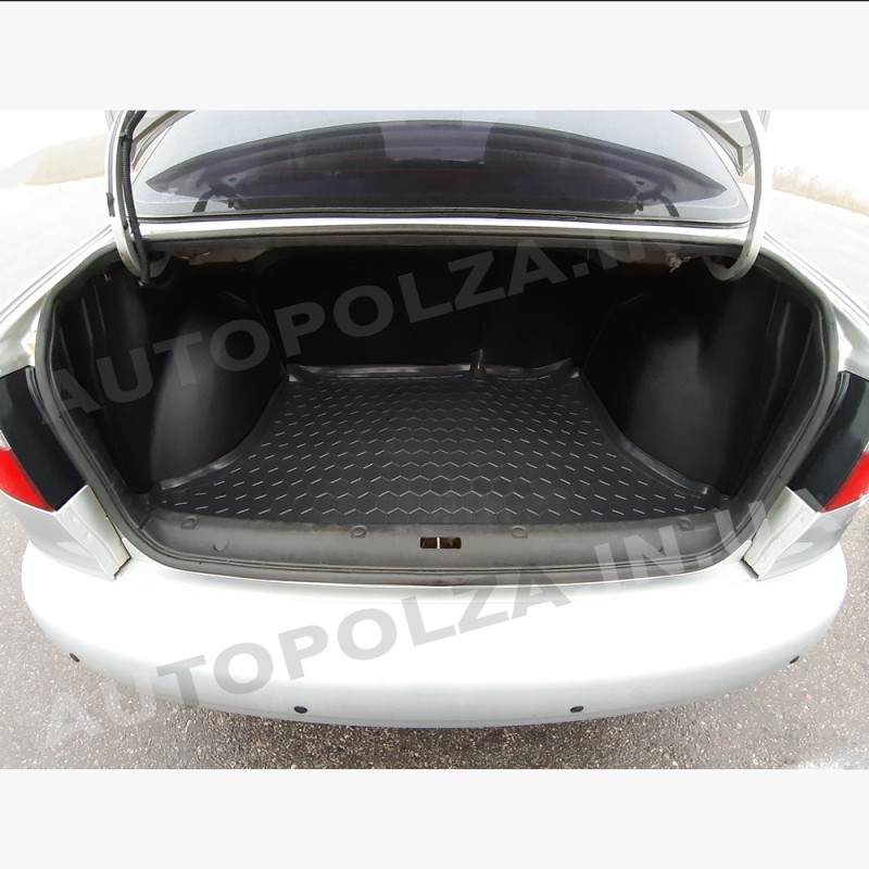 Коврик в багажник Daewoo Lanos, Sens, Chevrolet Lanos (Sedan) резиновый