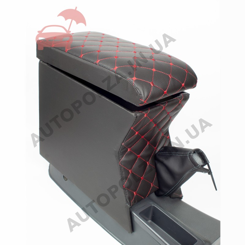 Подлокотник на Daewoo Lanos, Sens, Chevrolet Lanos красный Autoprofi 