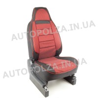 Модельні чохли пілот на сидіння Daewoo Lanos, Sens Автокомфорт Червоні