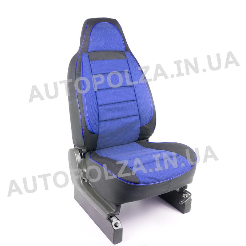 Модельные чехлы пилот на сиденья Daewoo Lanos, Sens Автокомфорт Синие 