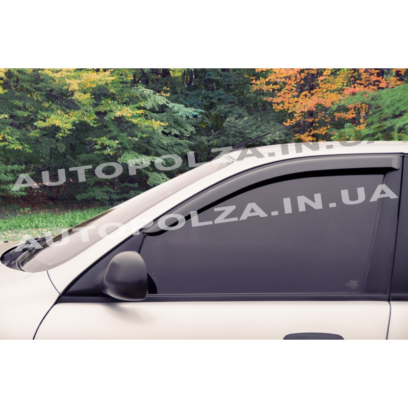 Дефлекторы окон Daewoo Lanos, Sens на скотче передние (DLA-0125-2)