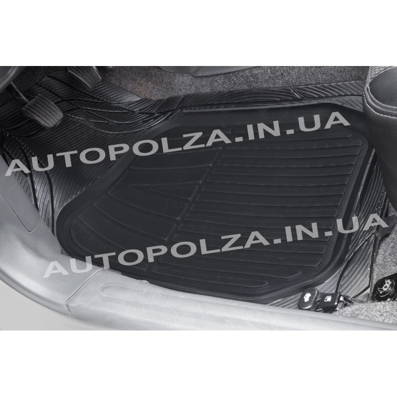 Коврики в Daewoo Lanos, Sens резиновые Метелица