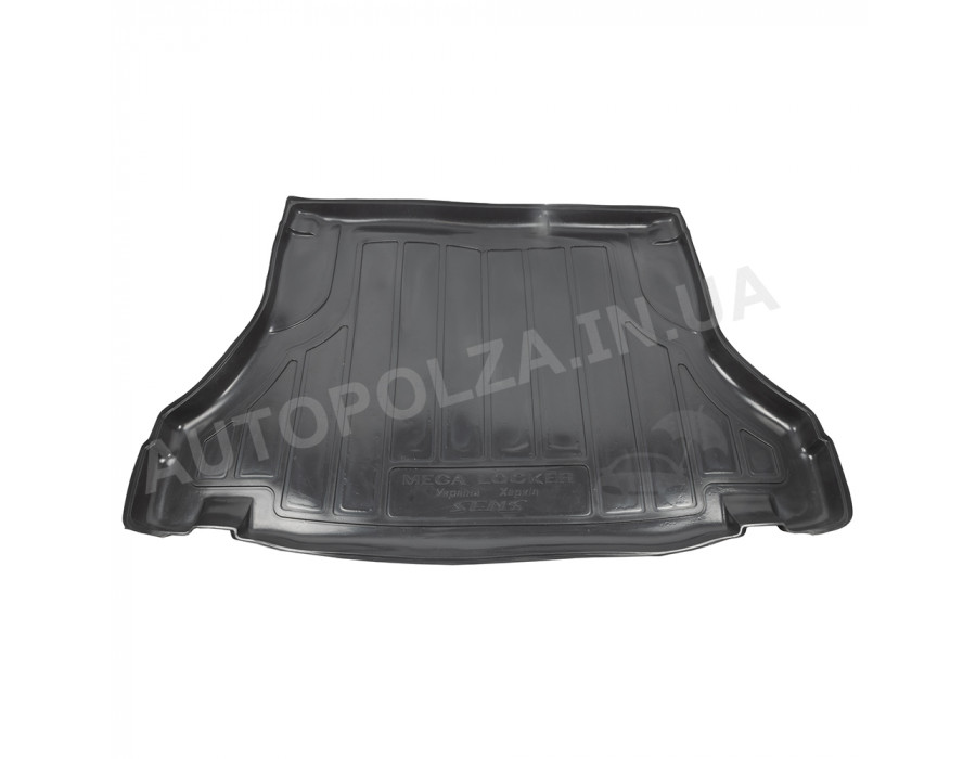 Коврик в багажник Daewoo Lanos, Sens, Chevrolet Lanos (Sedan) пластиковый Мега-Локер