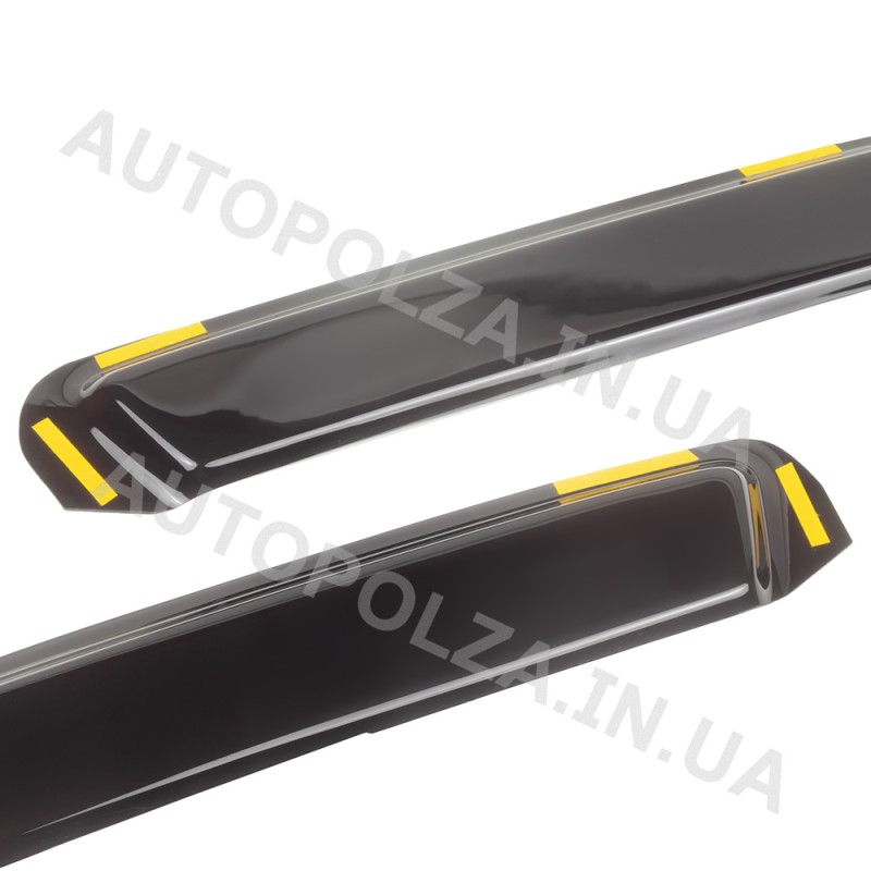 Дефлекторы окон Daewoo Lanos, Sens (под резинку) без слова Ланос (4 шт.) VL-0080