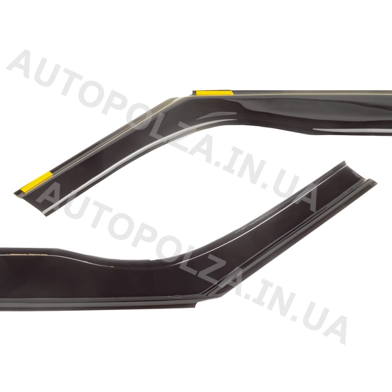 Дефлекторы окон Daewoo Lanos, Sens (под резинку) без слова Ланос (4 шт.) VL-0080