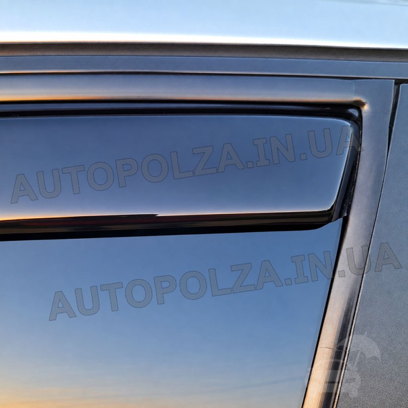 Дефлекторы окон Daewoo Lanos, Sens (под резинку) передние (2 шт.) VL-0082