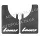 Передние резиновые брызговики POLYTEP XL на Daewoo Lanos, Sens со словом "Lanos" (2 шт.)