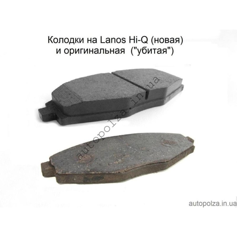 Передние тормозные колодки на Daewoo Lanos 1.5, 1.6, ZAZ Sens, Chevrolet Lanos Hi-Q Or