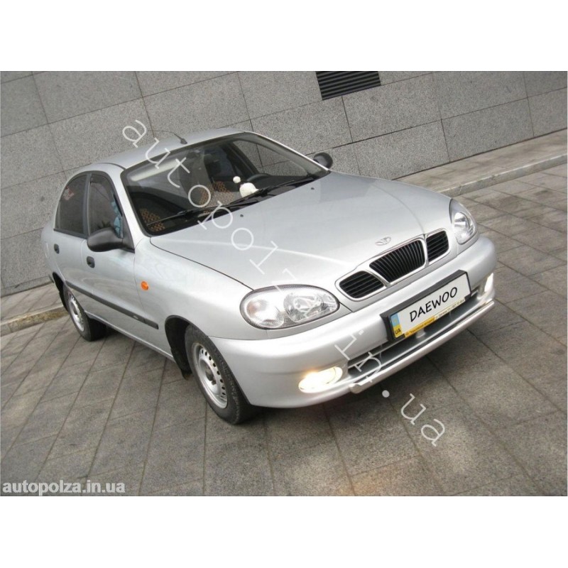 Дуга (кенгурятник) на бампер Daewoo Lanos, Sens, Chevrolet Lanos з нержавіючої сталі Pan