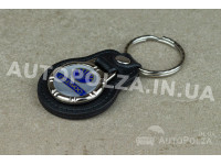 Брелок на ключи авто Daewoo Lanos, Sens кожаный с надписью и логотипом Daewoo