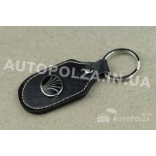 Брелок на ключи авто Daewoo Lanos, Sens кожаный с логотипом Daewoo