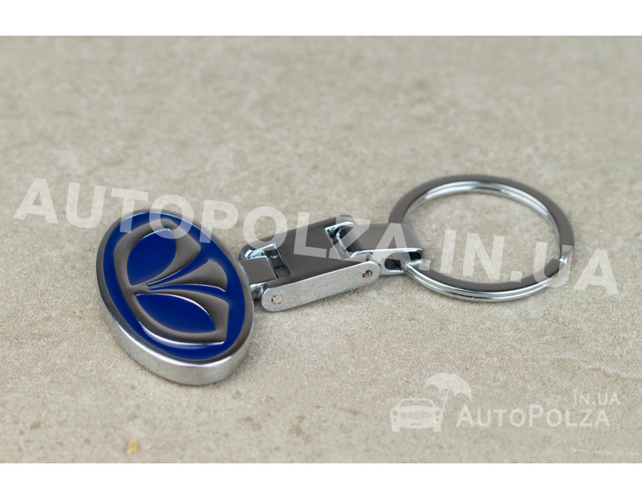 Брелок на ключі авто Daewoo Lanos, Sens з металу з логотипом Daewoo