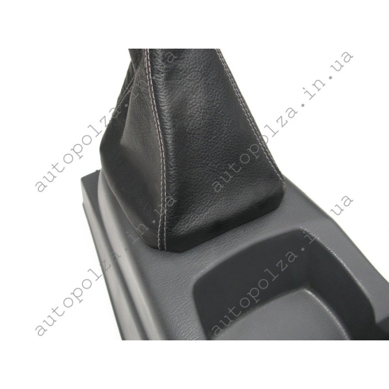 Чехол на ручку кпп Daewoo Lanos, Sens кожаный Senator