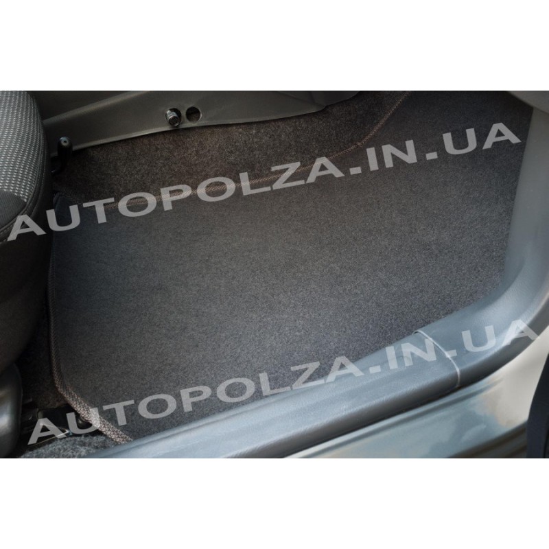 Текстильные коврики Daewoo Lanos, Sens Tetra полноразмерные серые (5 шт.)