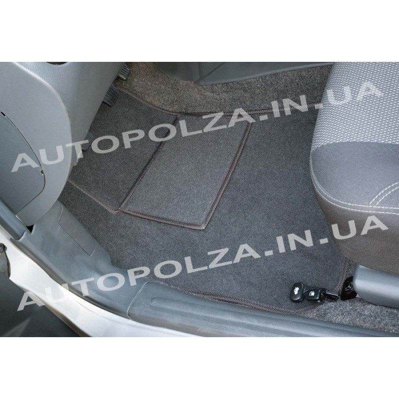 Текстильные коврики Daewoo Lanos, Sens Tetra Lite серые (5 шт.)