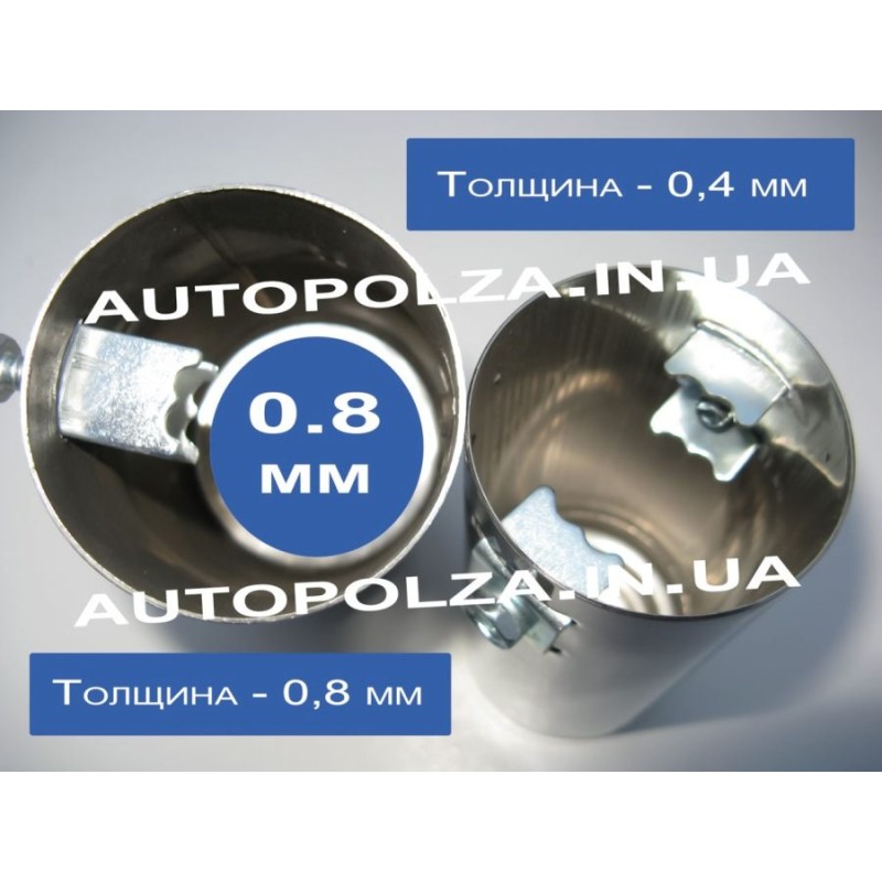 Насадка на глушитель Daewoo Lanos, Sens ChromeLine NU-01