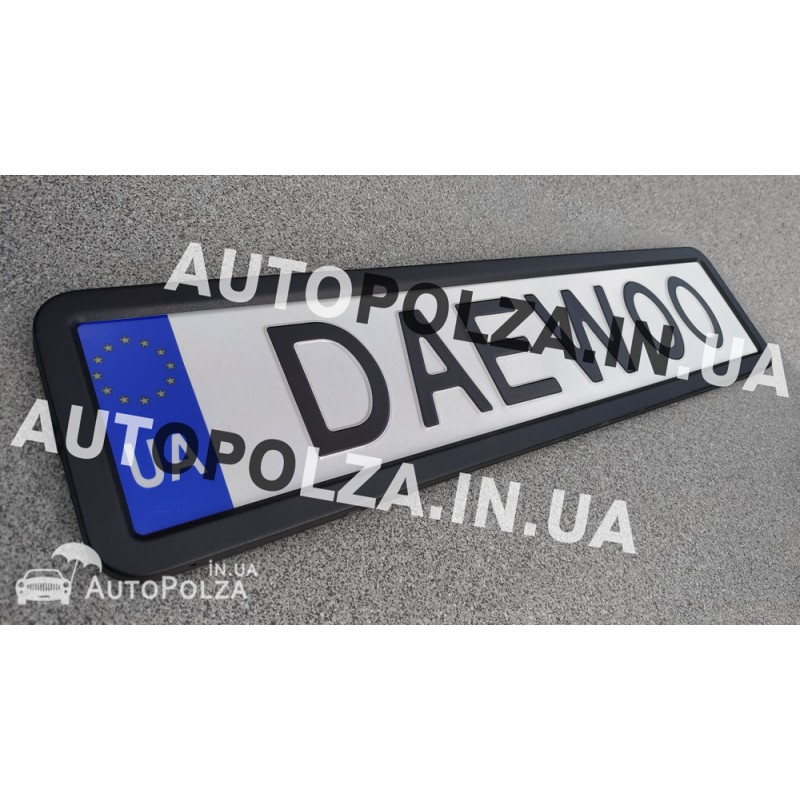 Рамка под номер черная Daewoo Lanos, Sens Avalon