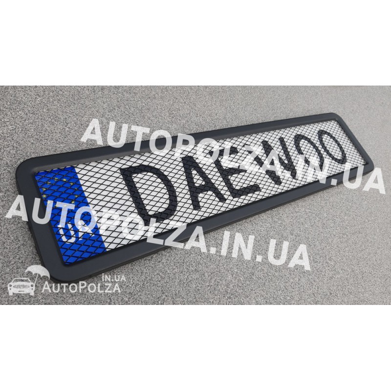 Рамка под номер с сеткой черная Daewoo Lanos, Sens Avalon